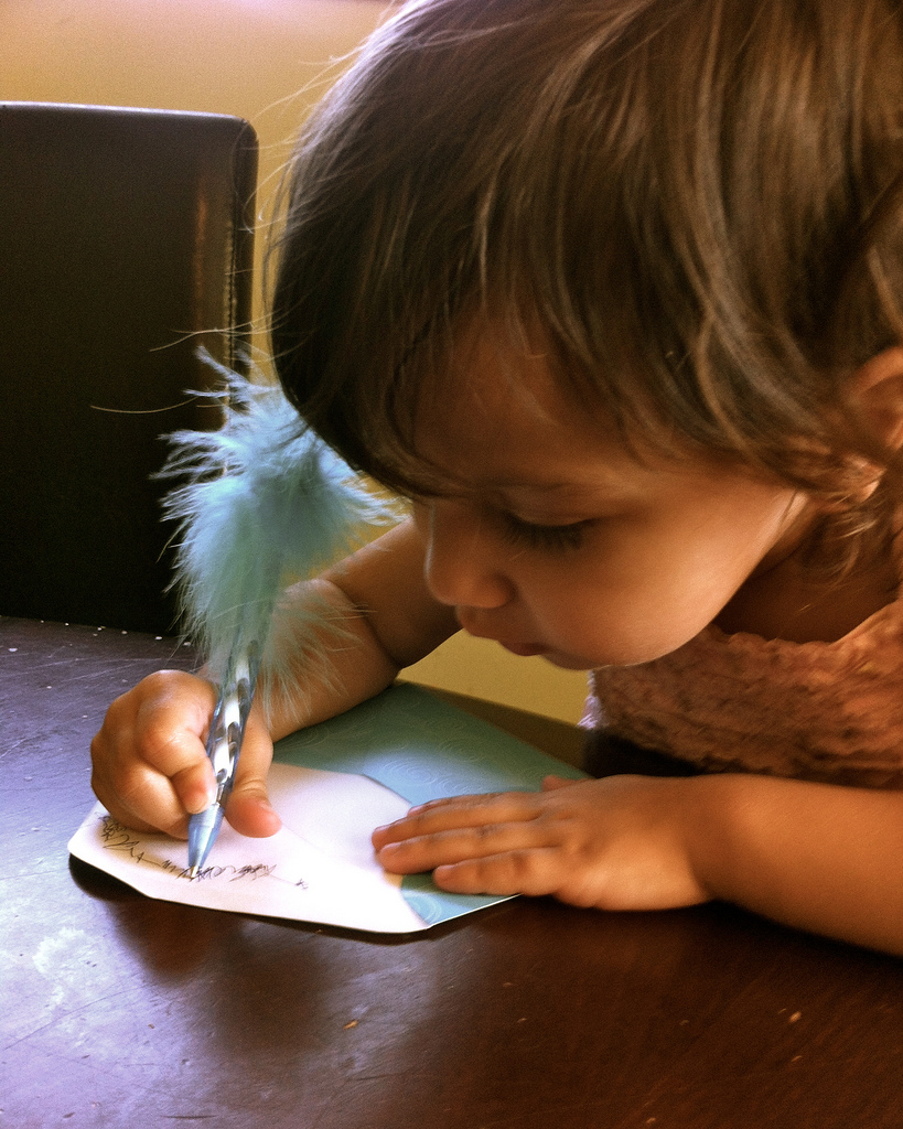 baby writing