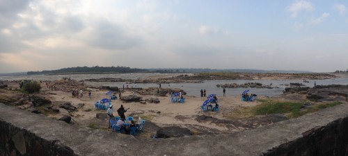 The rapids just downstream from Kinshasa and Brazzaville.