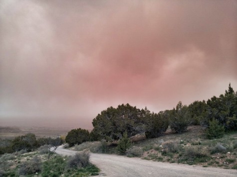 Approaching dust storm, March, 2014, Western Colorado Photo: Craig Childs