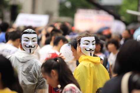 Hong Kong protester in the streets before it was cool.