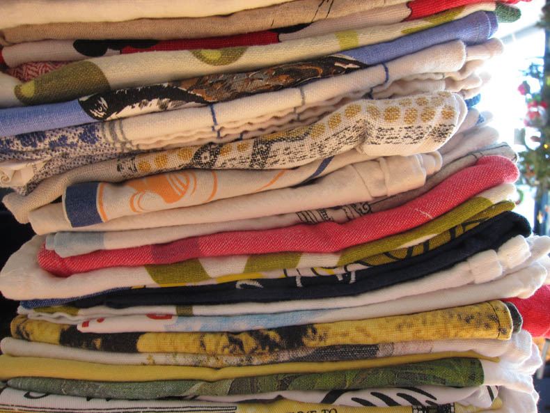 colorful stack of towels