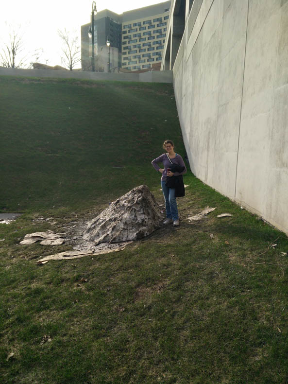 Friday March 25, 9 a.m., with science writer for scale