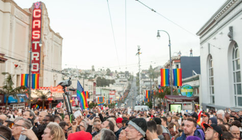 Vigil on Castro Street in San Francisco