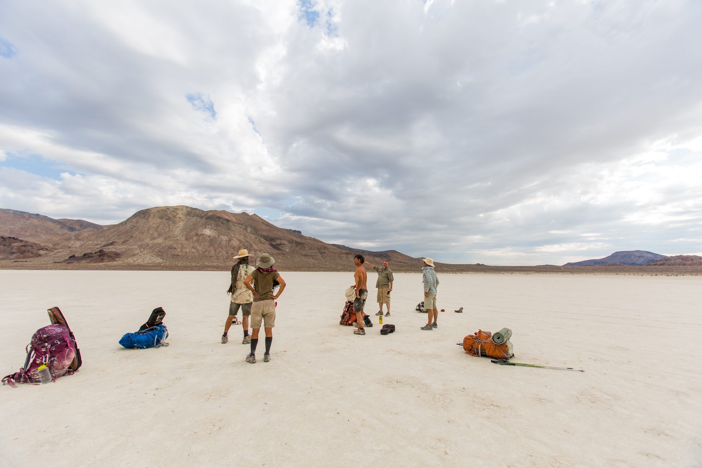 Walking to Burning Man across the Black Rock Desert, Neveda with Craig Childs, Timmy ONeil, john Tveten, Tom O'Heara & Editha